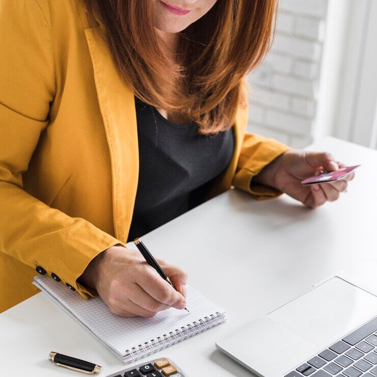 high-angle-business-woman-office_23-2148411827